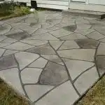 Grand Flagstone Concrete Patio